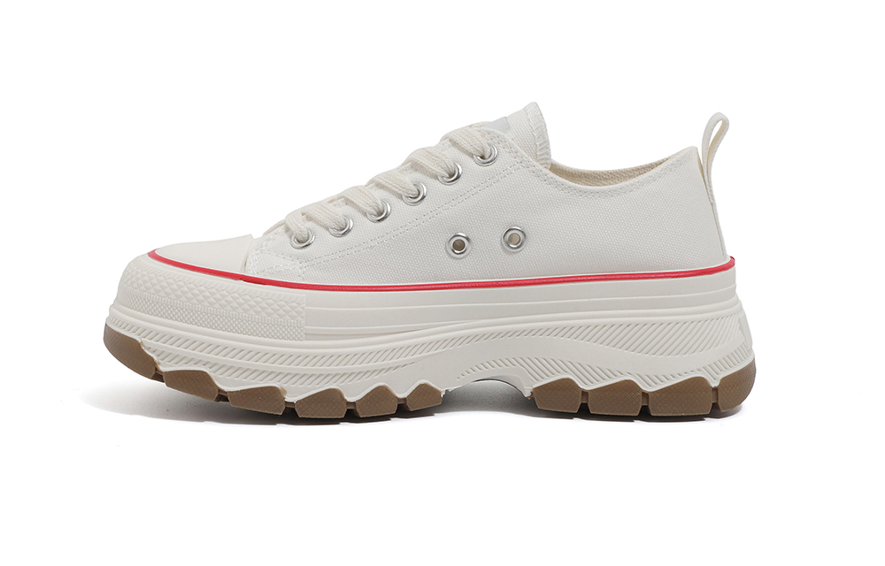 (Women) Huanqiu Canvas Low-Top 'Versatile Thick Sole' YW-31001