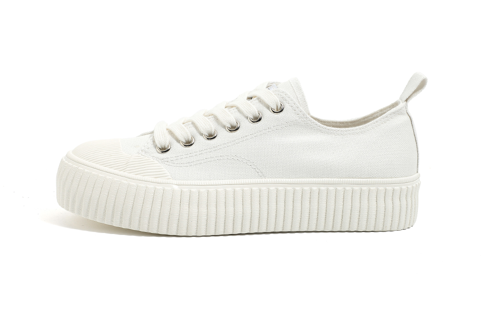 (W) Huanqiu Canvas Low 'All White'