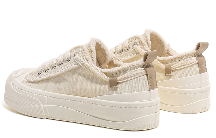 (W) Huanqiu Canvas Low 'Beige' 圖 4