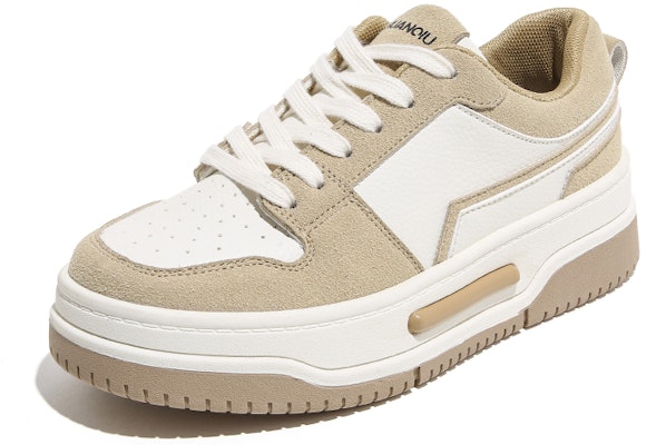 环球 HUANQIU 多用途 舒適 透氣 耐磨 防滑 低筒 板鞋 女款 米卡其色 Order 环球 HUANQIU 多用途 舒適 透氣 耐磨 防滑 低筒 板鞋 女款 米卡其色