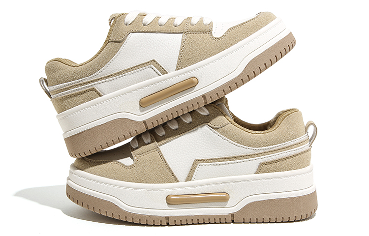 Shop 环球 HUANQIU 多用途 舒適 透氣 耐磨 防滑 低筒 板鞋 女款 米卡其色