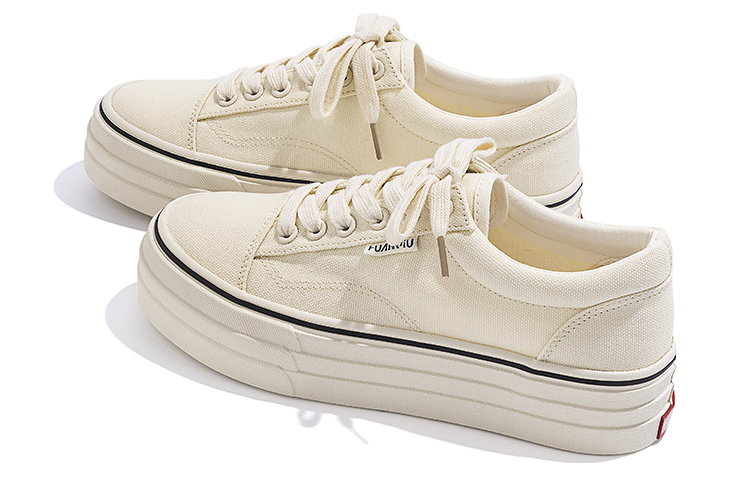 (W) Huanqiu Canvas Low 'Beige' 圖 5