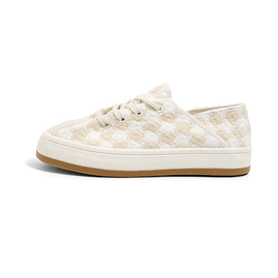 (W) Huanqiu Canvas Low 'Beige Casual'