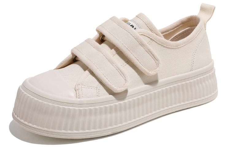 (W) Huanqiu Canvas Low 'Beige Magic Tape' 圖 2