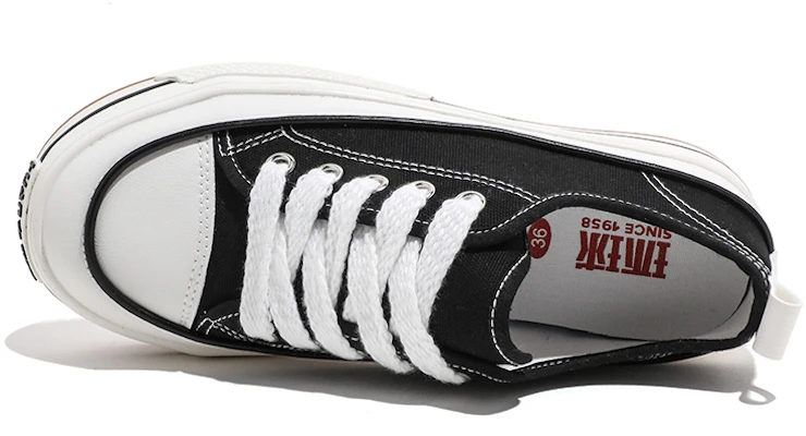 (W) Huanqiu Canvas Low 'Hitam' H20737B Lookbook (W) Huanqiu Canvas Low 'Hitam' H20737B