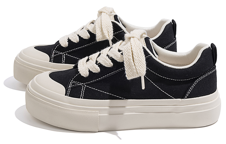 Lookbook (W) Huanqiu Kanvas Rendah 'Hitam' ZHQ-HQ001B