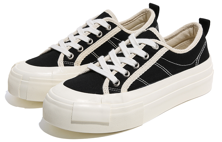Shop (W) Huanqiu Canvas Low 'Fashion Hitam' H20723-1B