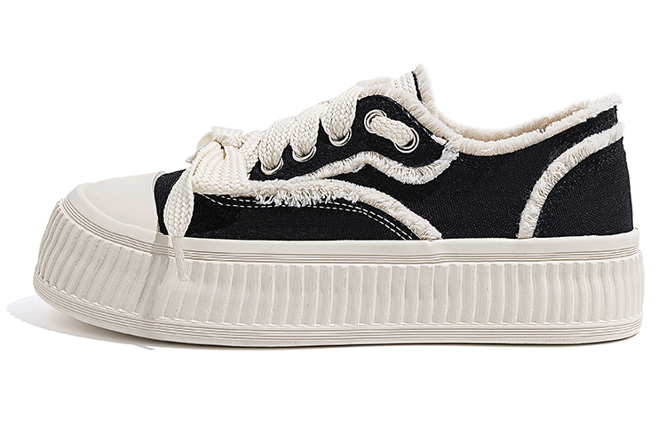 (W) Huanqiu Canvas Low 'Black White'