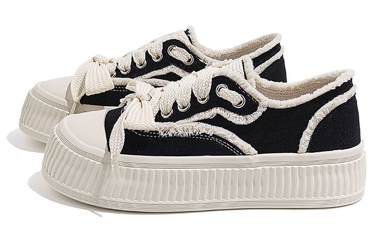 (W) Huanqiu Canvas Low 'Black White' 圖 3