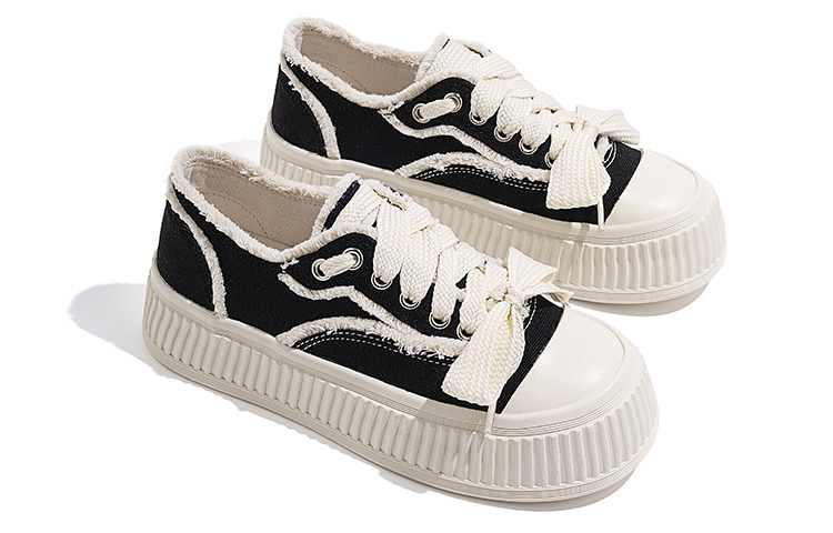 (W) Huanqiu Canvas Low 'Black White' 圖 4