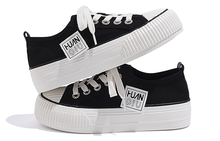 (W) Huanqiu Canvas Low 'Black White' 圖 4