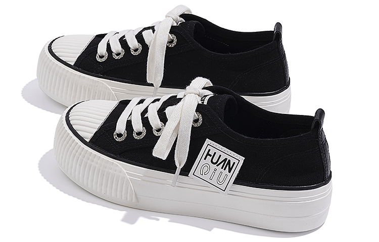 (W) Huanqiu Canvas Low 'Black White' 圖 5