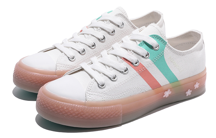 Lookbook (W) 환구 캔버스 로우 '캔디 핑크' (Huanqiu Canvas Low 'Candy Pink') H20309
