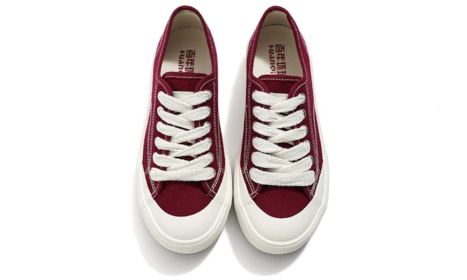 (Women) Huanqiu Canvas Low 'Maroon' YW-231086-1 Order (Women) Huanqiu Canvas Low 'Maroon' YW-231086-1