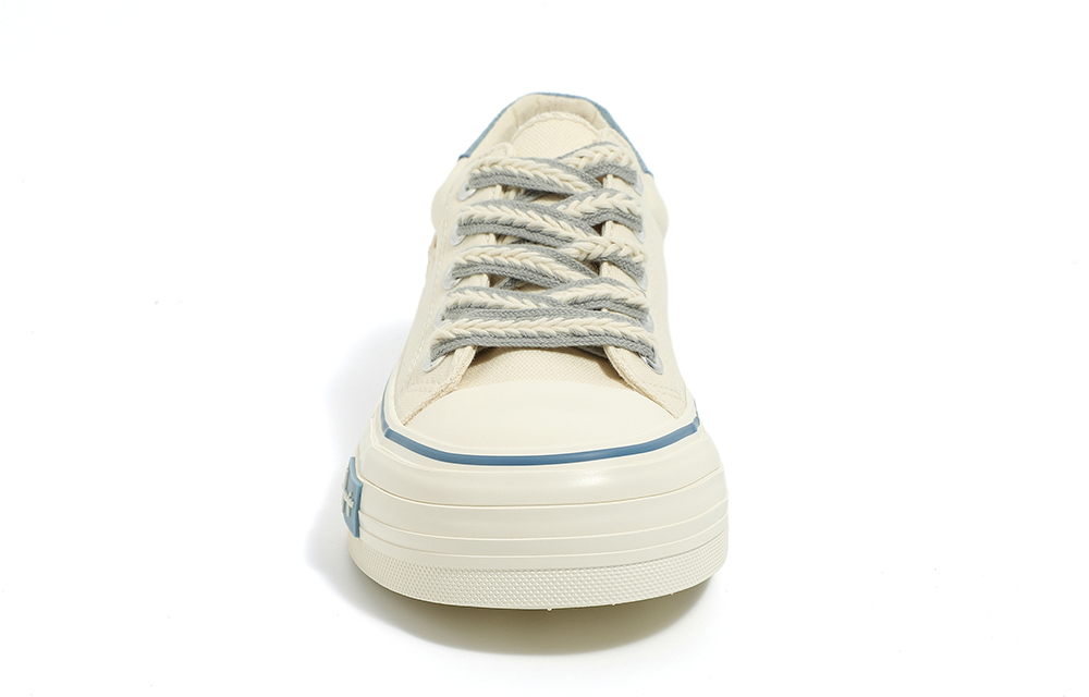 (W) Huanqiu Canvas Low 'Off White-Blue' 圖 3
