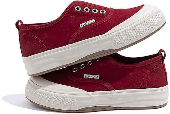 (Women) Huanqiu Canvas Low 'Red' ZHQ-XA060R Shop (Women) Huanqiu Canvas Low 'Red' ZHQ-XA060R