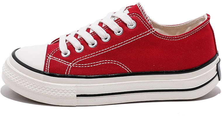(Women) Huanqiu Canvas Low 'Solid Red' H20716UR Buy (Women) Huanqiu Canvas Low 'Solid Red' H20716UR