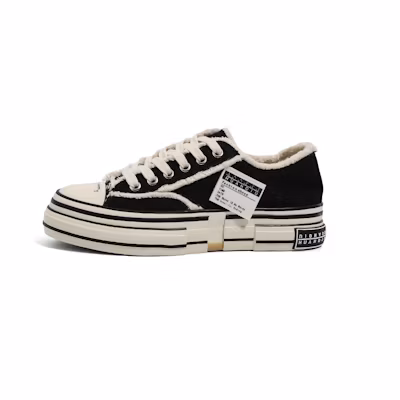 (W) Huanqiu Canvas Low 'Versatile Casual Black'