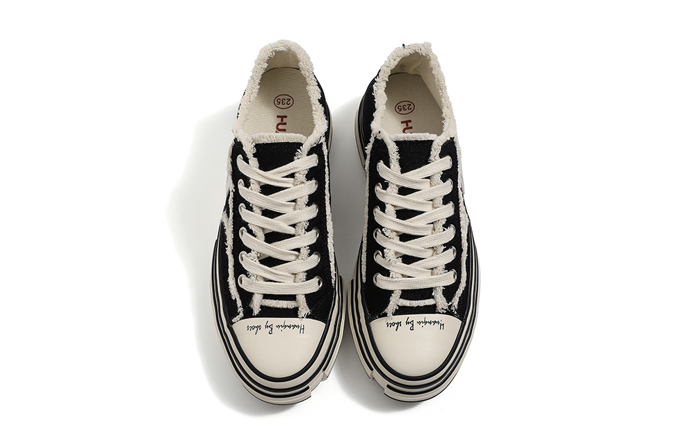 (W) Huanqiu Canvas Low 'Versatile Casual Black' 圖 2