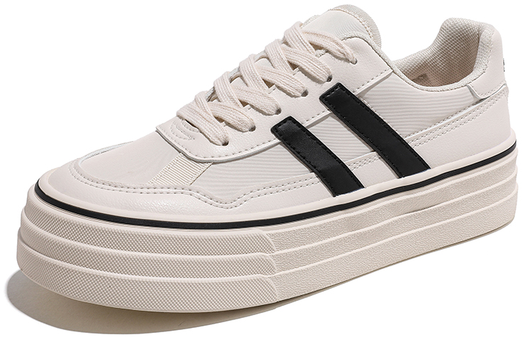 Order 環球 HUANQIU 休閒百搭 防滑耐磨 低幫 帆布鞋 女款 白色