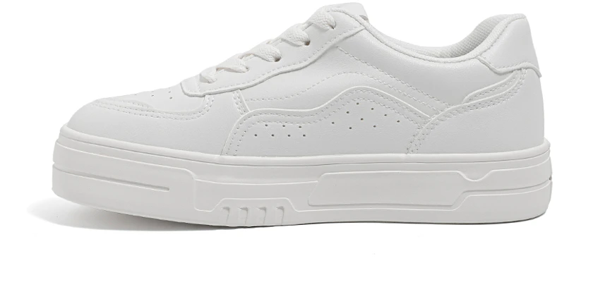 環球 HUANQIU 百搭休閒 耐磨防滑 低幫 板鞋 女款 白色 Buy 環球 HUANQIU 百搭休閒 耐磨防滑 低幫 板鞋 女款 白色