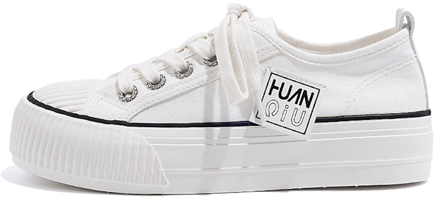 全球 HUANQIU 百搭耐磨 舒適休閒 通勤簡約 低筒 帆布鞋 女款 白色 Buy 全球 HUANQIU 百搭耐磨 舒適休閒 通勤簡約 低筒 帆布鞋 女款 白色