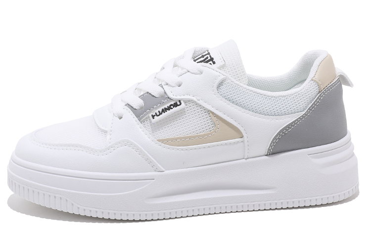(Women) Huanqiu Canvas Low 'White Grey' HQY-QR0213WH