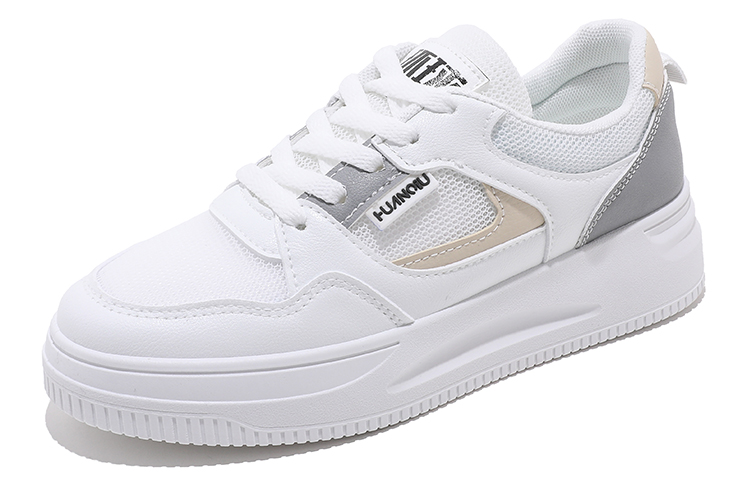 Order (Women) Huanqiu Canvas Low 'White Grey' HQY-QR0213WH