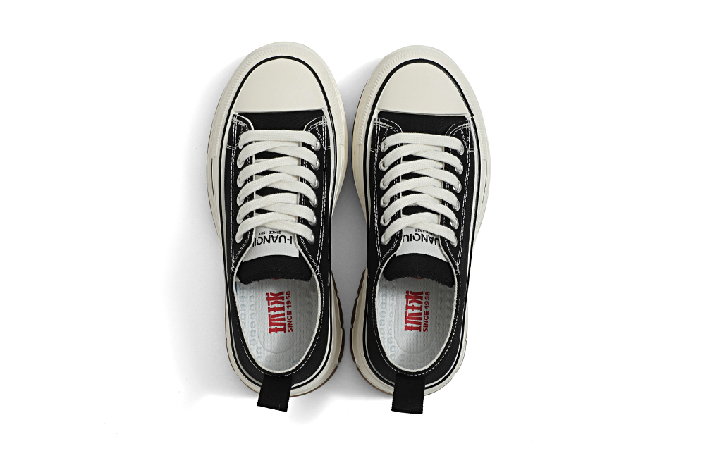 (W) Huanqiu Canvas Low Top 'Black White Red' 圖 2