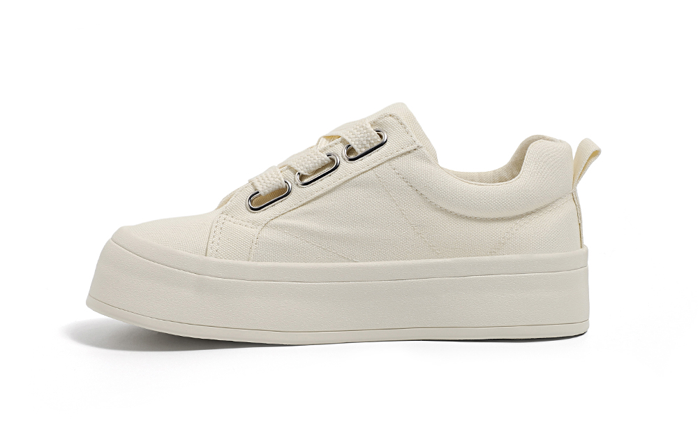 (Women) Huanqiu Canvas Low Top 'Casual Versatile Thick Sole' YW-231082