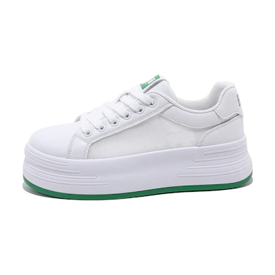 (W) Huanqiu Canvas Low Top 'White Green'