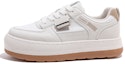 Buy (Women) Huanqiu Canvas Patchwork Platform Sneakers 'Beige Brown' HQY-HW0525MZ
