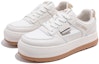 Shop (Women) Huanqiu Canvas Patchwork Platform Sneakers 'Beige Brown' HQY-HW0525MZ