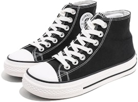 (W) Zapatillas de Lona Huanqiu 'Blanco y Negro' H20729 Order (W) Zapatillas de Lona Huanqiu 'Blanco y Negro' H20729