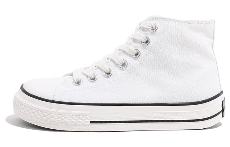 Shop (W) Huanqiu Kasut Kanvas 'Hitam dan Putih' H20729