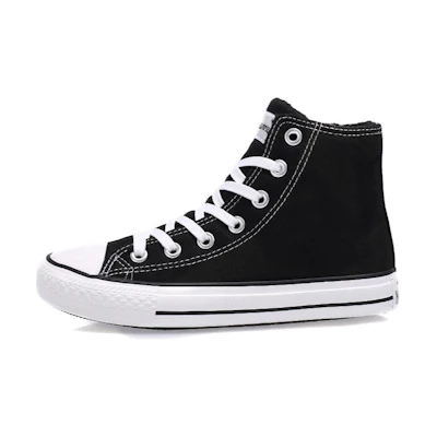 (W) Huanqiu Canvas Sneaker with Fleece Lining 'Black and White'