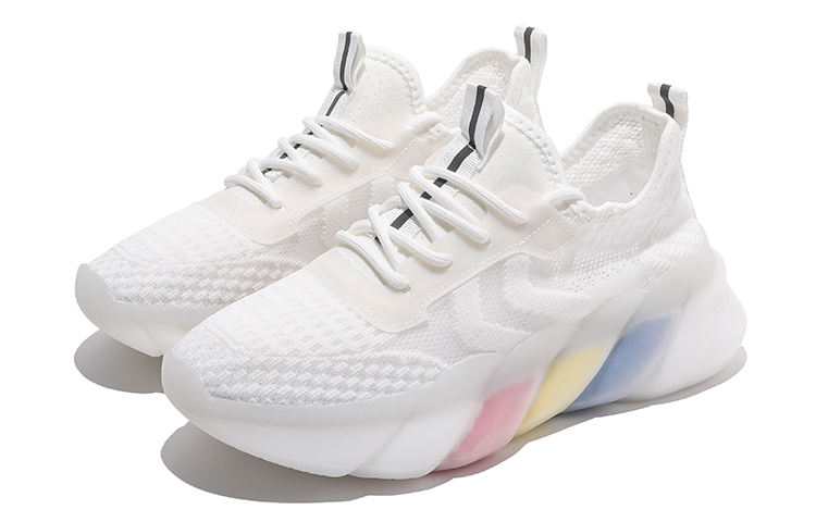 (W) Huanqiu Casual Sneakers 'Rainbow Sole White' 圖 4