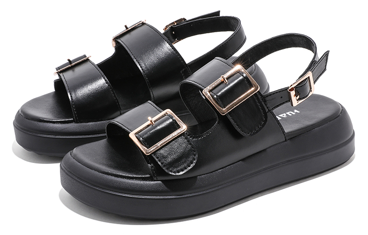 (W) Huanqiu Chunky Sandal 'Black' 圖 3
