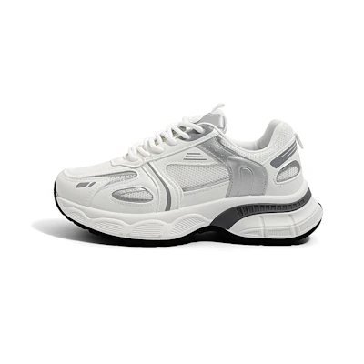 (W) Huanqiu Chunky Sneakers 'White Silver'