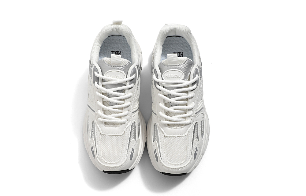 (W) Huanqiu Chunky Sneakers 'White Silver' 圖 2