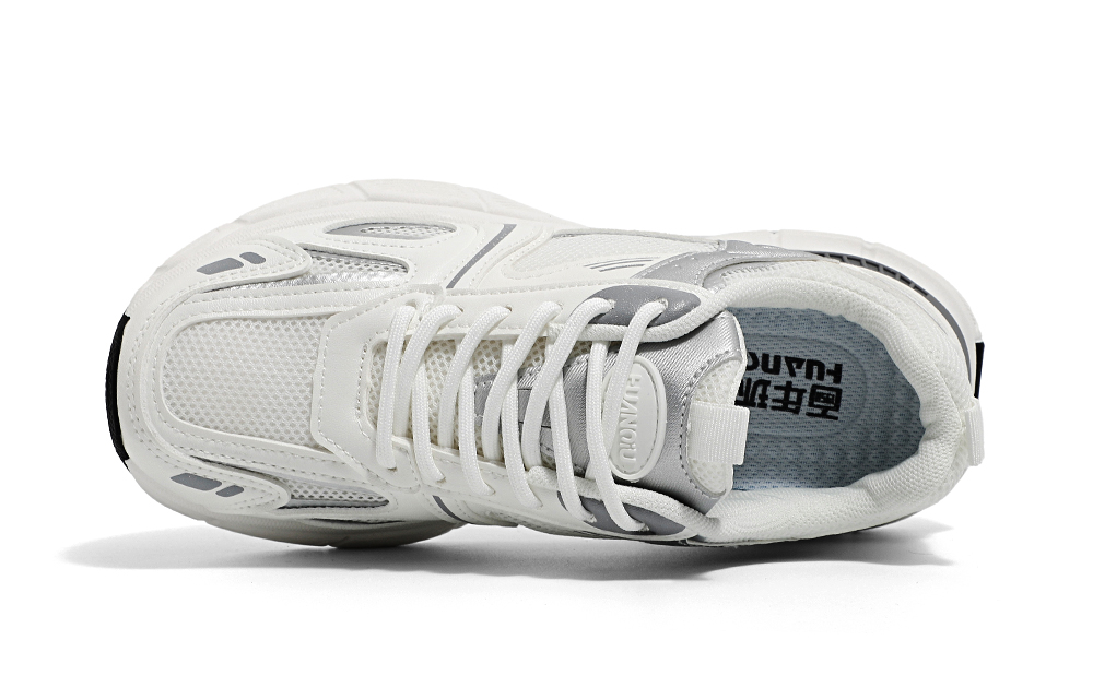 (W) Huanqiu Chunky Sneakers 'White Silver' 圖 5
