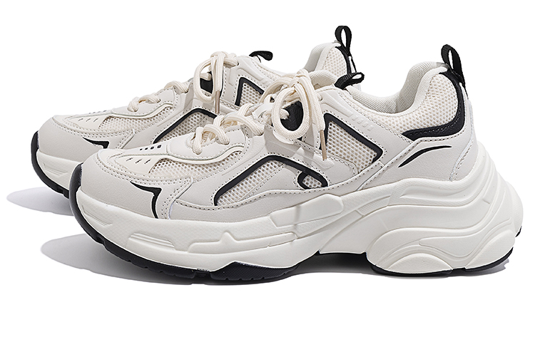 (W) Huanqiu Dad Shoe 'Beige-Black' 圖 2