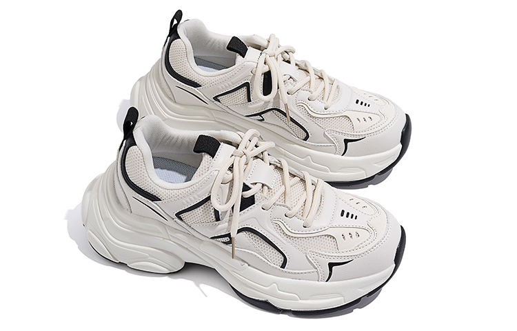 (W) Huanqiu Dad Shoe 'Beige-Black' 圖 3