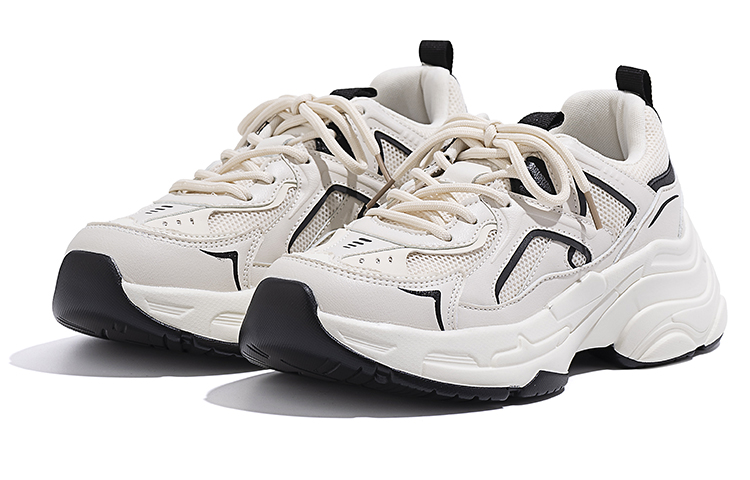 (W) Huanqiu Dad Shoe 'Beige-Black' 圖 4
