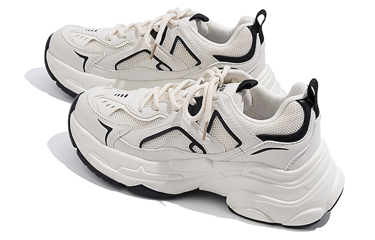 (W) Huanqiu Dad Shoe 'Beige-Black' 圖 5