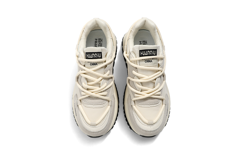 Order (W) Huanqiu Dad Shoe Mid 'Beige' Zapatillas Retro Beige YW-222002