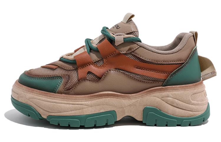 (W) Huanqiu Dad Shoes 'CMFT Plus Velvet Green Khaki' 圖 6