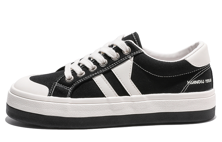 (W) Huanqiu Fashion Sneakers 'Black and White'