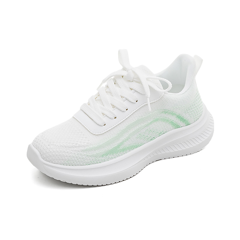 (Women) HUANQIU Green Casual Breathable Low-Top Lifestyle Sneakers LD-J77G