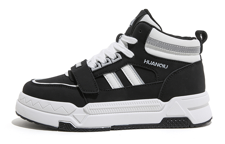 (W) Huanqiu High-Top 'White Black Fashion'